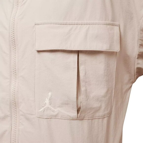 Jordan Big Girl's Jumpman Windbreaker Taping Jacket Light Weught Beige Size XL - Picture 6 of 7